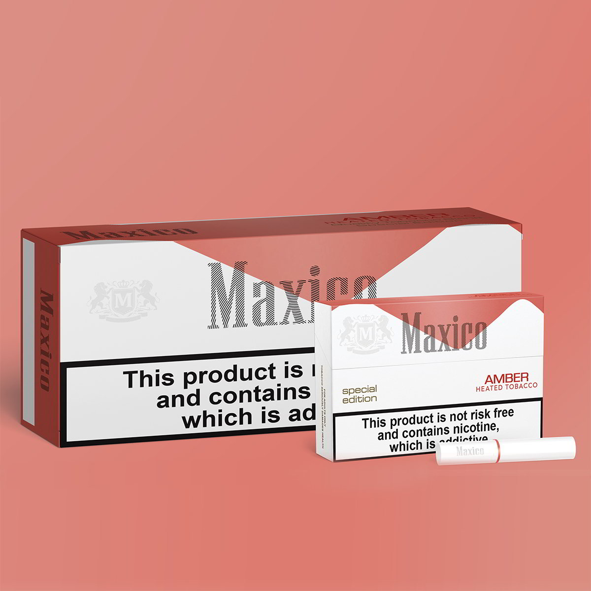 سیگار مکسیکو امبر/ طعم متوسط و آجیل / MAXICO AMBER