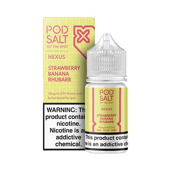 سالت توت فرنگی موز ریواس  پادسالت /Pod Salt Strawberry Banana Rhubarb