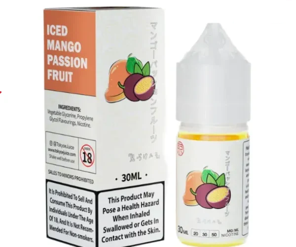 سالت انبه پشن فروت یخ برند توکیو /Tokyo Iced Mango Passion Fruit