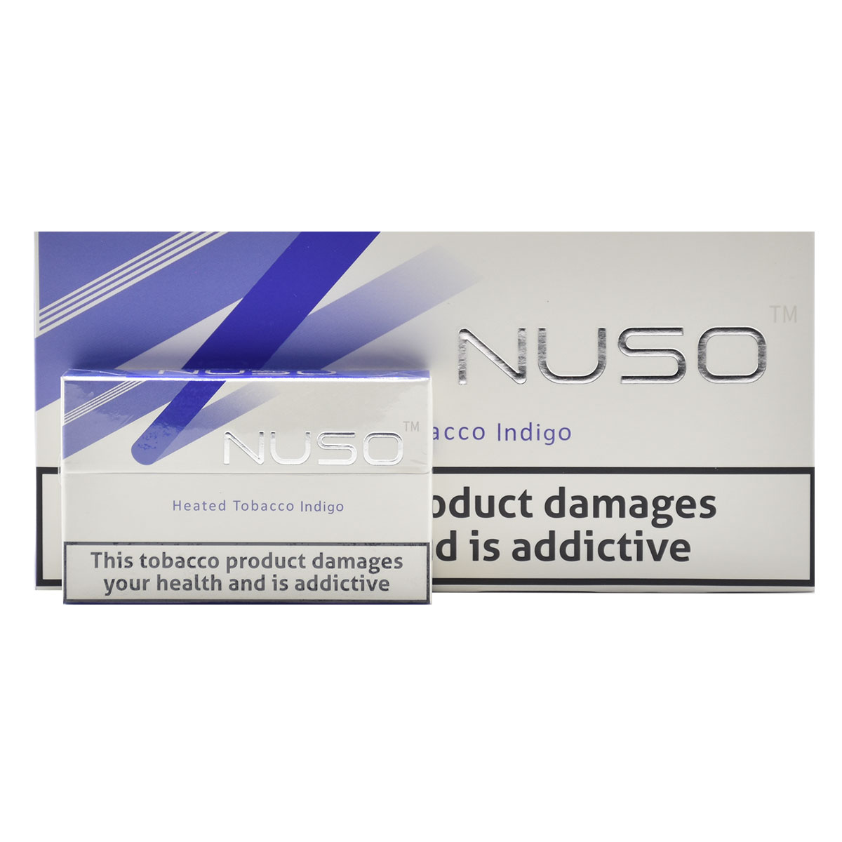 سیگار ایندیگو برند نوسو/ساده تقریبا سنگین/Nuso Tobacco Indigo