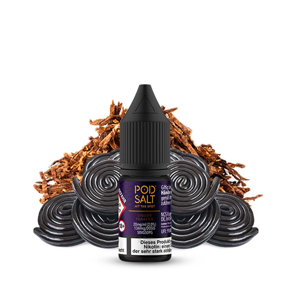 تنباکو لیکور پادسالت/pod salt Liquorice tobacco