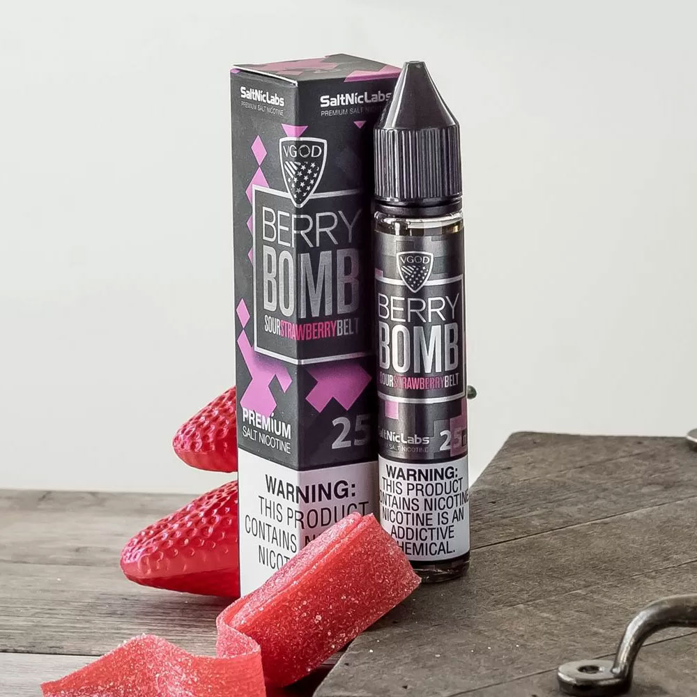 سالت بمب توت فرنگی یخ ویگاد VGOD BERRY BOMB ICE