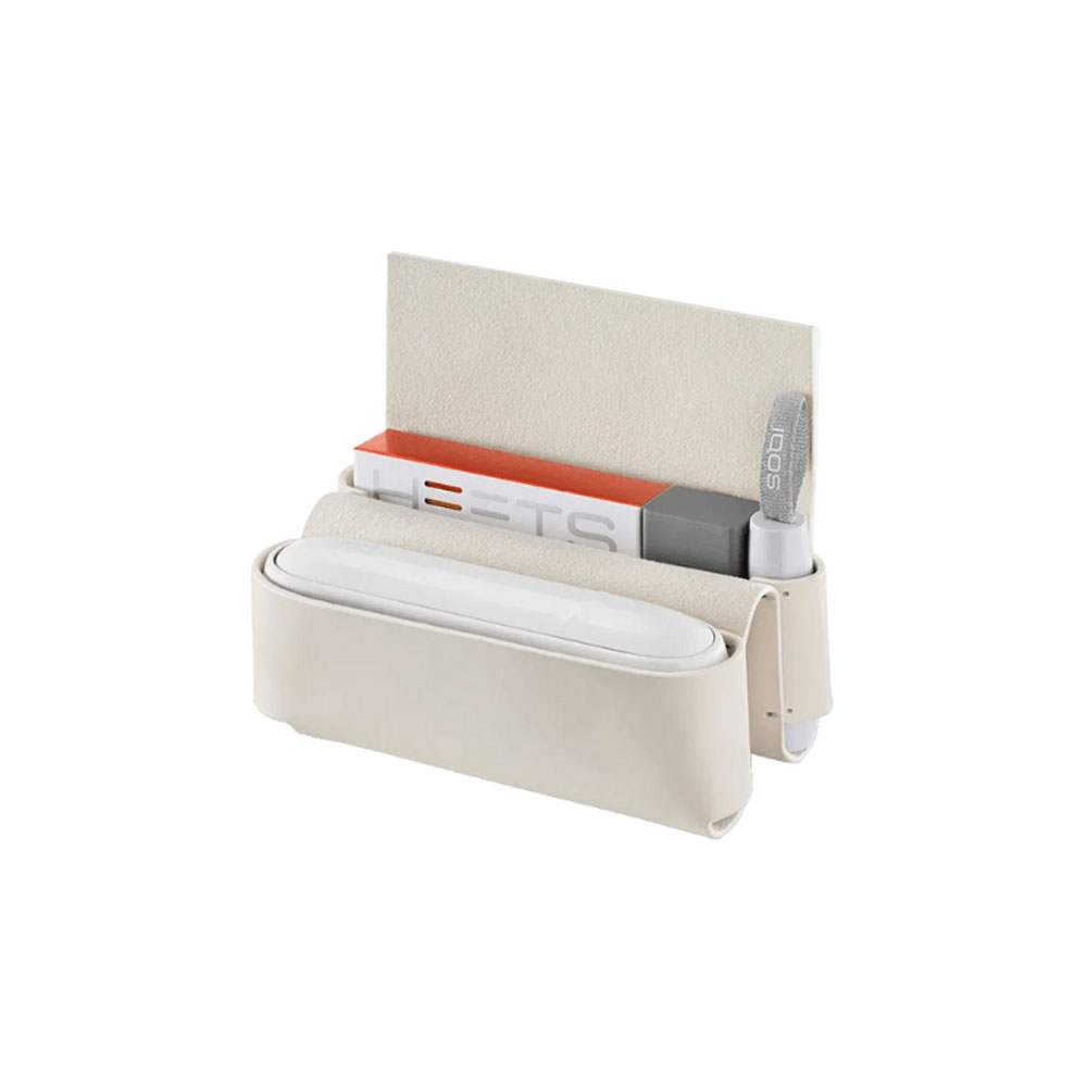 کیف ایکوس/ایکاس 3دیو چرمی سفید Iqos leather 3duo folio white