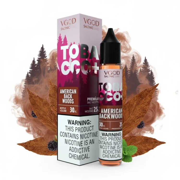 سالت نیکوتین تنباکو امریکن بک وودز ویگاد/ VGOD American Back Woods