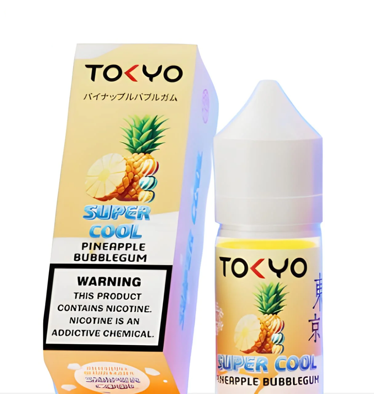 سالت آدامس آناناس سوپر یخ برند توکیو/Tokyo SuperCool Pineapple Bubblegum