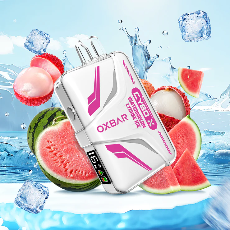پاد یکبارمصرف هندونه لیچی یخ(20000 پاف)/OXBAR CYBO X 20000 Puffs Watermelon Lychee Ice