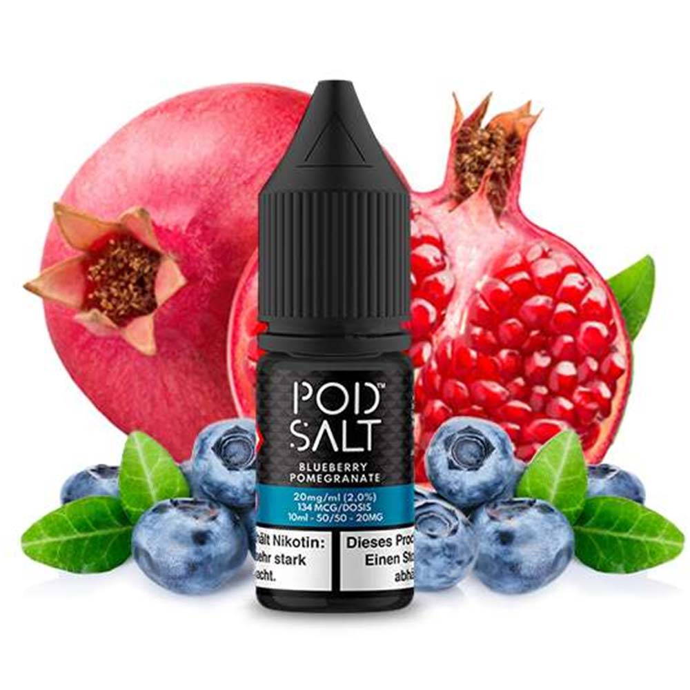 بلوبری انار برند پادسالت/pod salt blueberry pomegranate