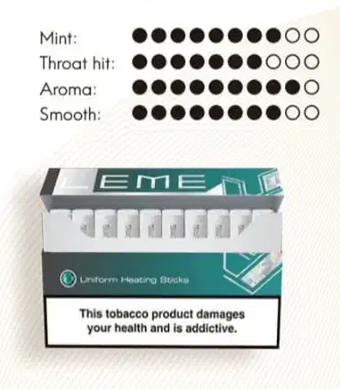 سیگار لمه سبز/طعم نعنا-پاوردار/ LEME Green