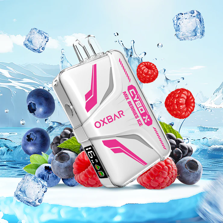 پاد یکبار میکس بری یخ(20000 پاف)/OXBAR CYBO X 20000 Puffs Mix Berries Ice