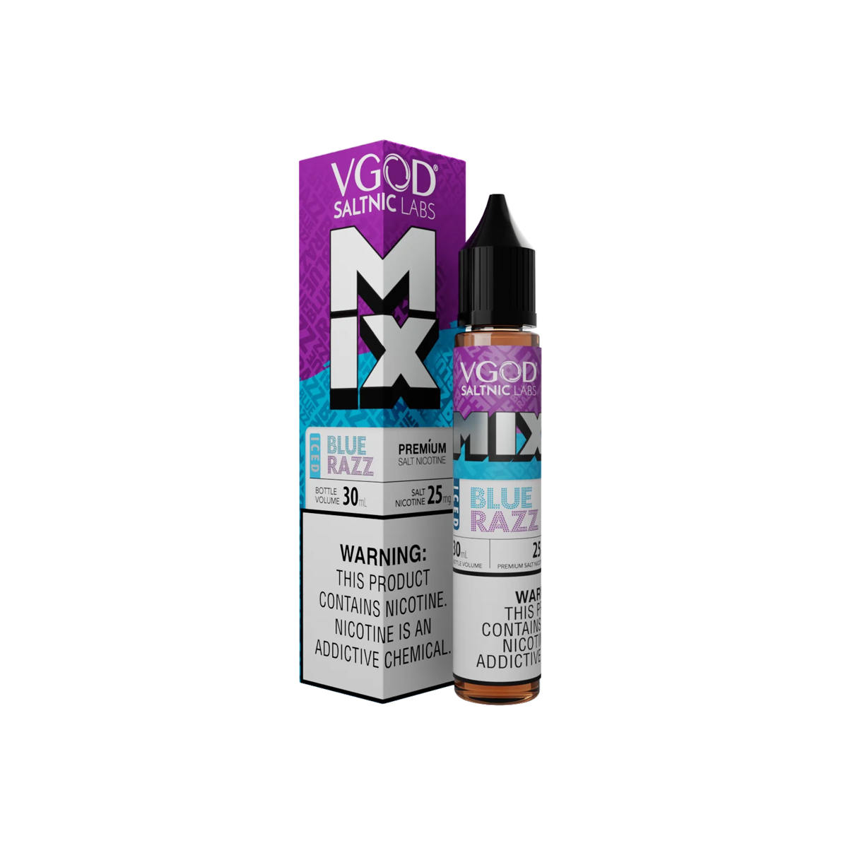 سالت نیکوتین میکس بلوبری و یخ ویگاد / VGOD SALTNIC BLUE RAZZ