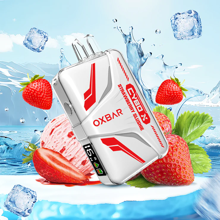 پاد یکبار مصرف توت فرنگی یخ(20000 پاف)/OXBAR CYBO X 20000 Puffs Strawberry Slushie