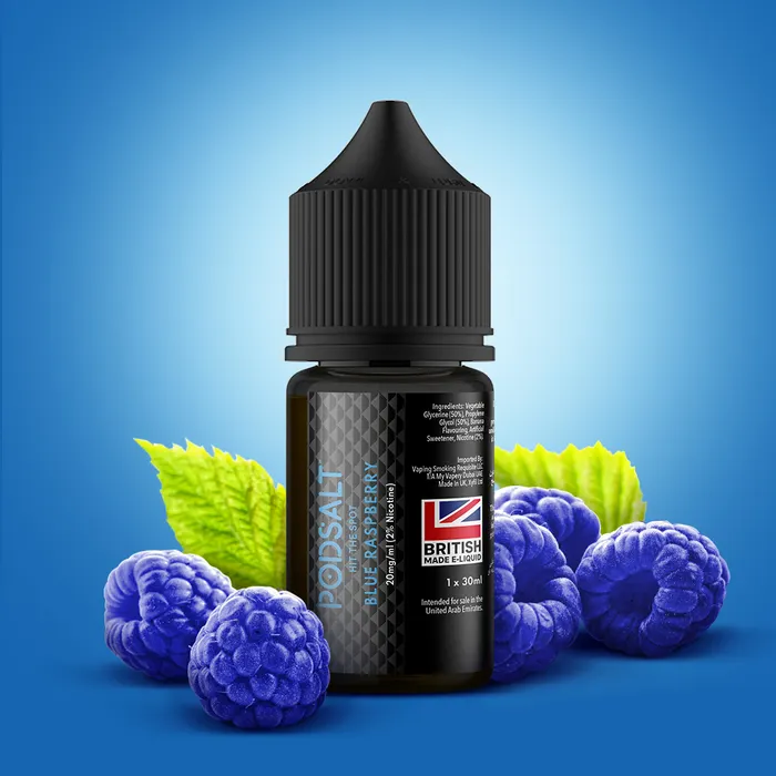 تمشک آبی برند پادسالت/Pod Salt Blue Raspberry