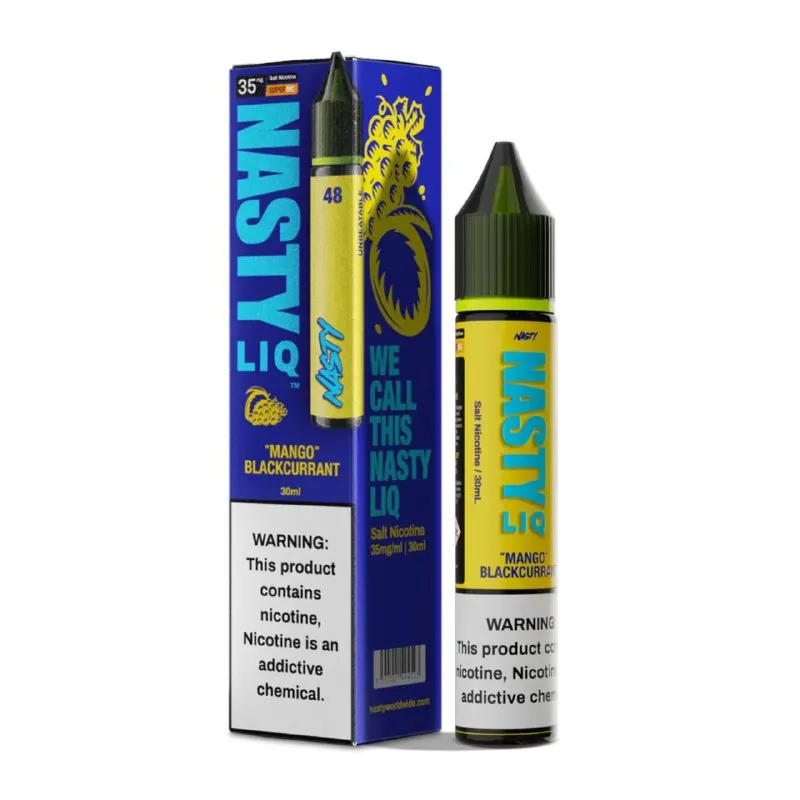 سالت انبه انگور سیاه نستی / NASTY LIQ mango blackcurrant nasty