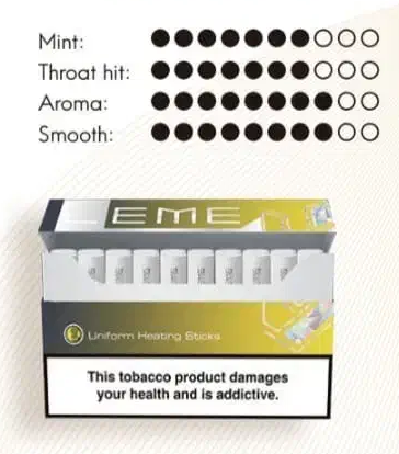 سیگار لمه زرد/طعم لیمو خنک-پاوردار/ LEME Yellow