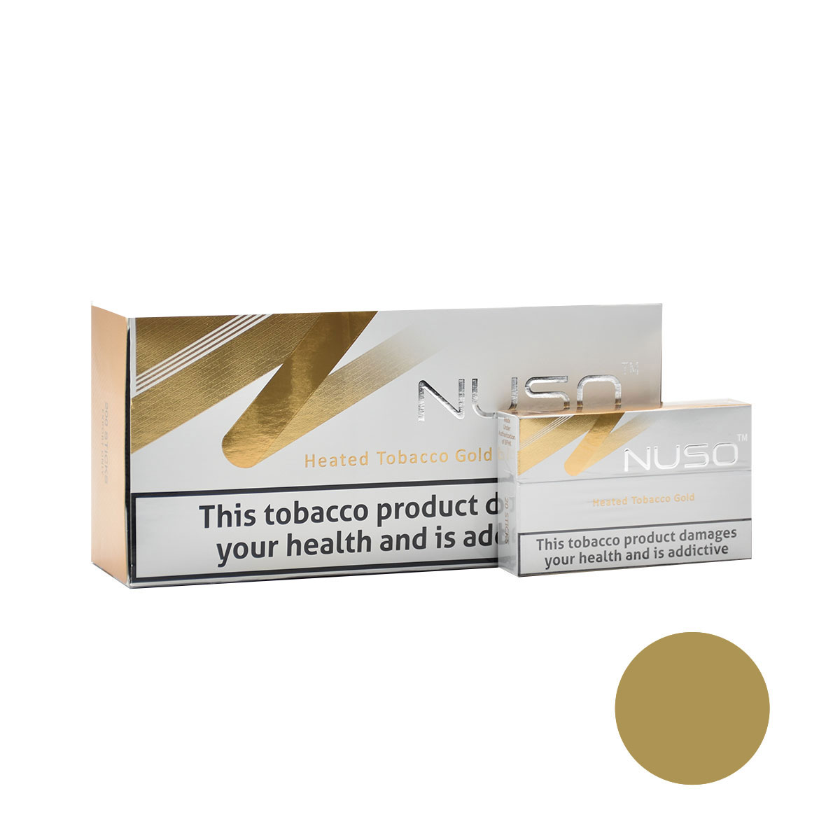 سیگار نوسو گلد طلایی/ساده و سنگین/Nuso Tobacco Gold