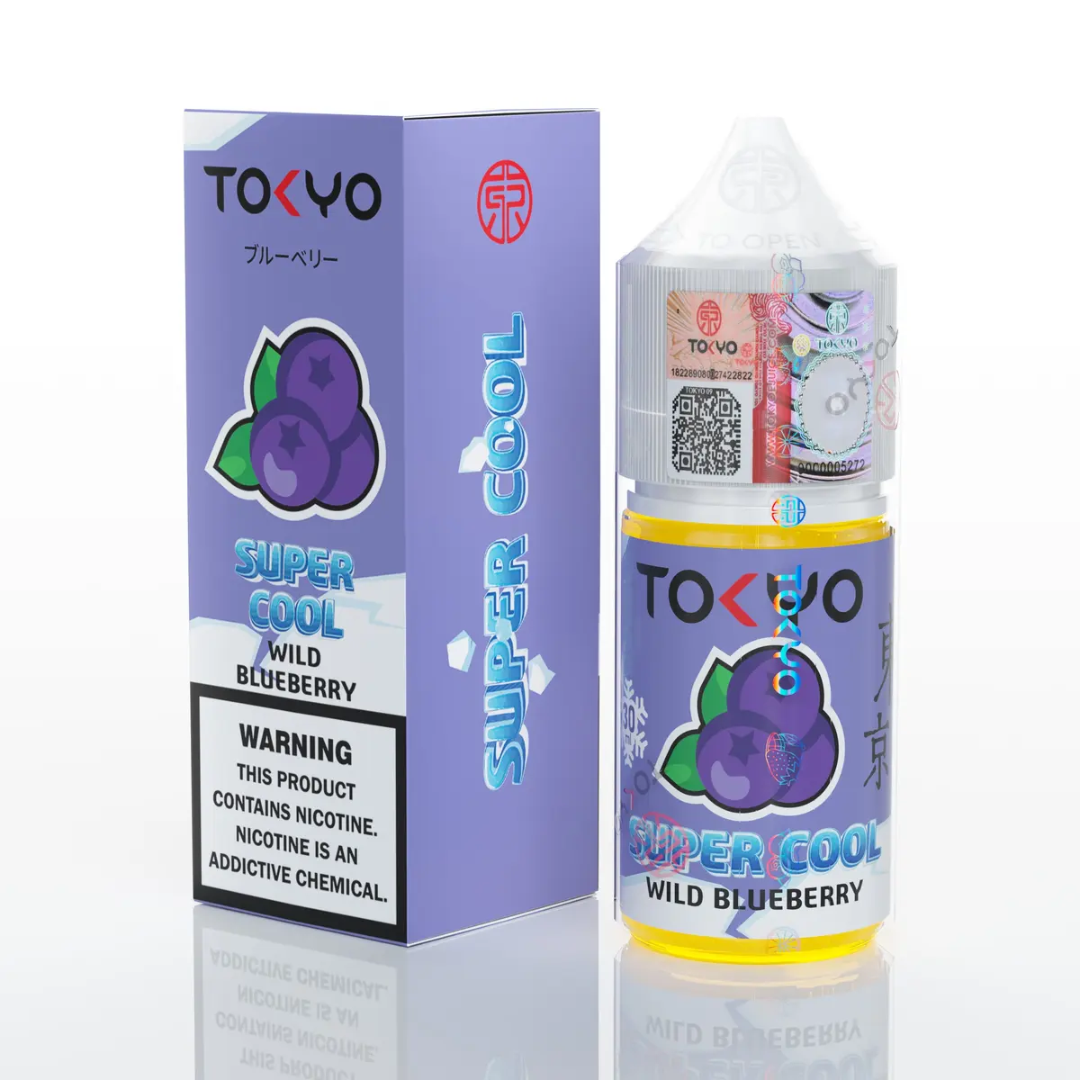 سالت بلوبری وحشی سوپر یخ برند توکیو/ Tokyo SuperCool Wild Blueberry