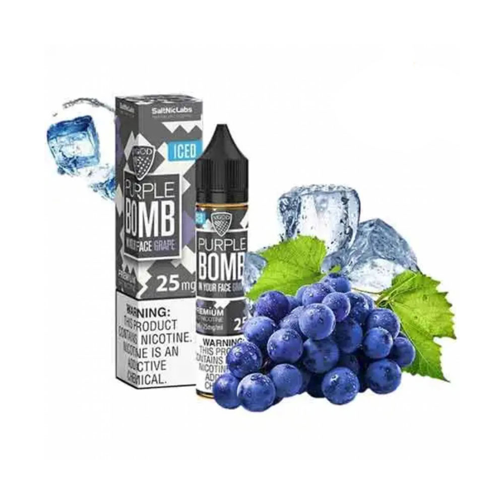 سالت نیکوتین بمب انگور یخ ویگاد VGOD PURPLE BOMB ICE