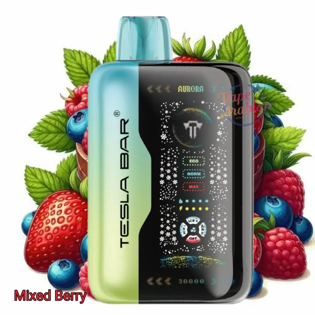 پاد یکبار مصرف میکس بری ها (40000 پاف)/TESLA BAR Vape 40000 Puffs Mix Berries