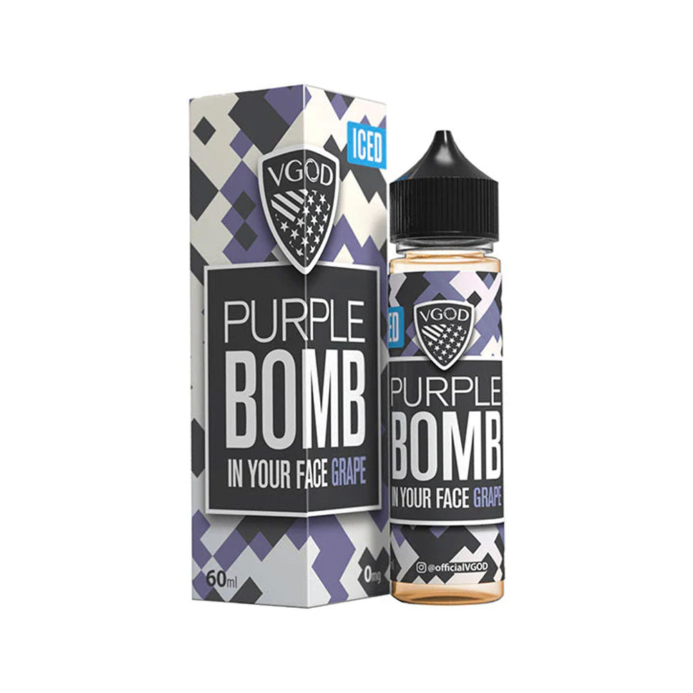 سالت نیکوتین بمب انگور یخ ویگاد VGOD PURPLE BOMB ICE