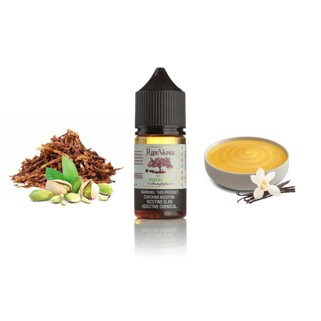 سالت تنباکو کاستارد پسته رایپ ویپز RIPE VAPES VCT PISTACHIO