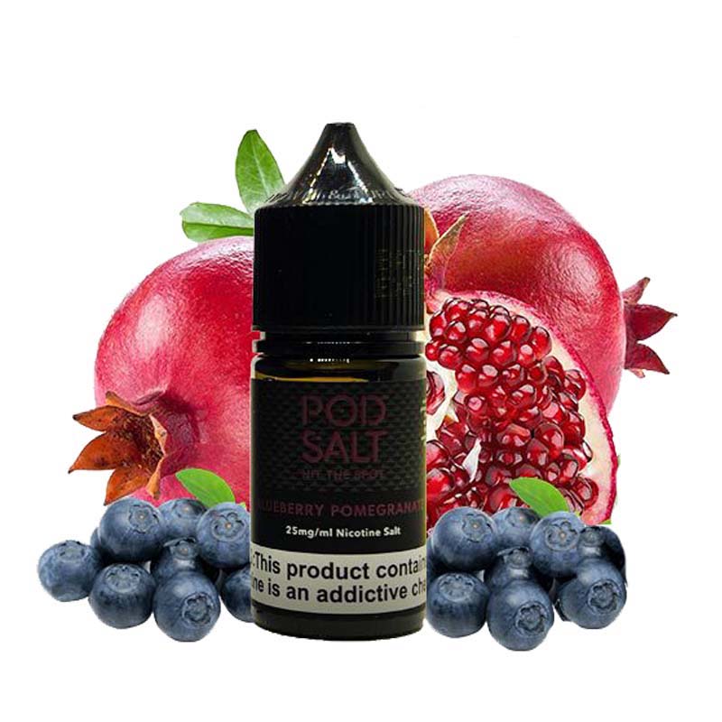 بلوبری انار برند پادسالت/pod salt blueberry pomegranate
