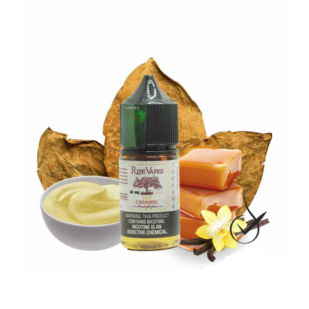 سالت تنباکو کاستارد کارامل/RIPE VAPES VCT CARAMEL