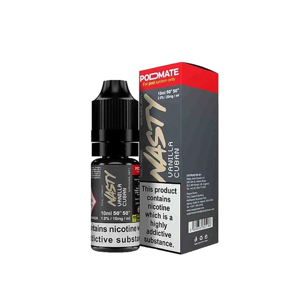 سالت تنباکو وانیل نستی NASTY PODMATE VANILLA CUBAN