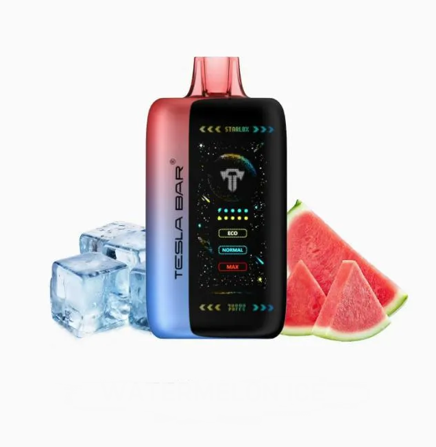 پاد یکبار مصرف آدامس بادکنکی هندونه ای (40000 پاف)/TESLA BAR Vape 40000 Puffs Watermelon Bubble Gum