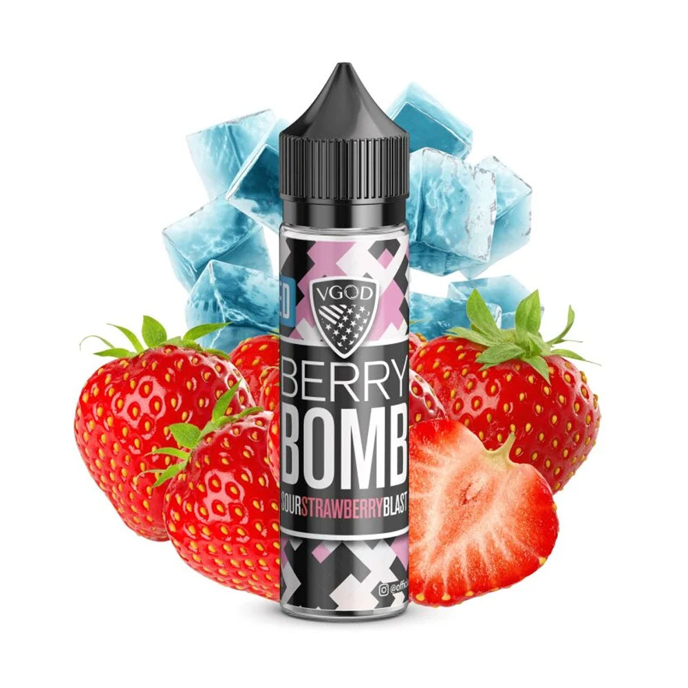 سالت بمب توت فرنگی یخ ویگاد VGOD BERRY BOMB ICE