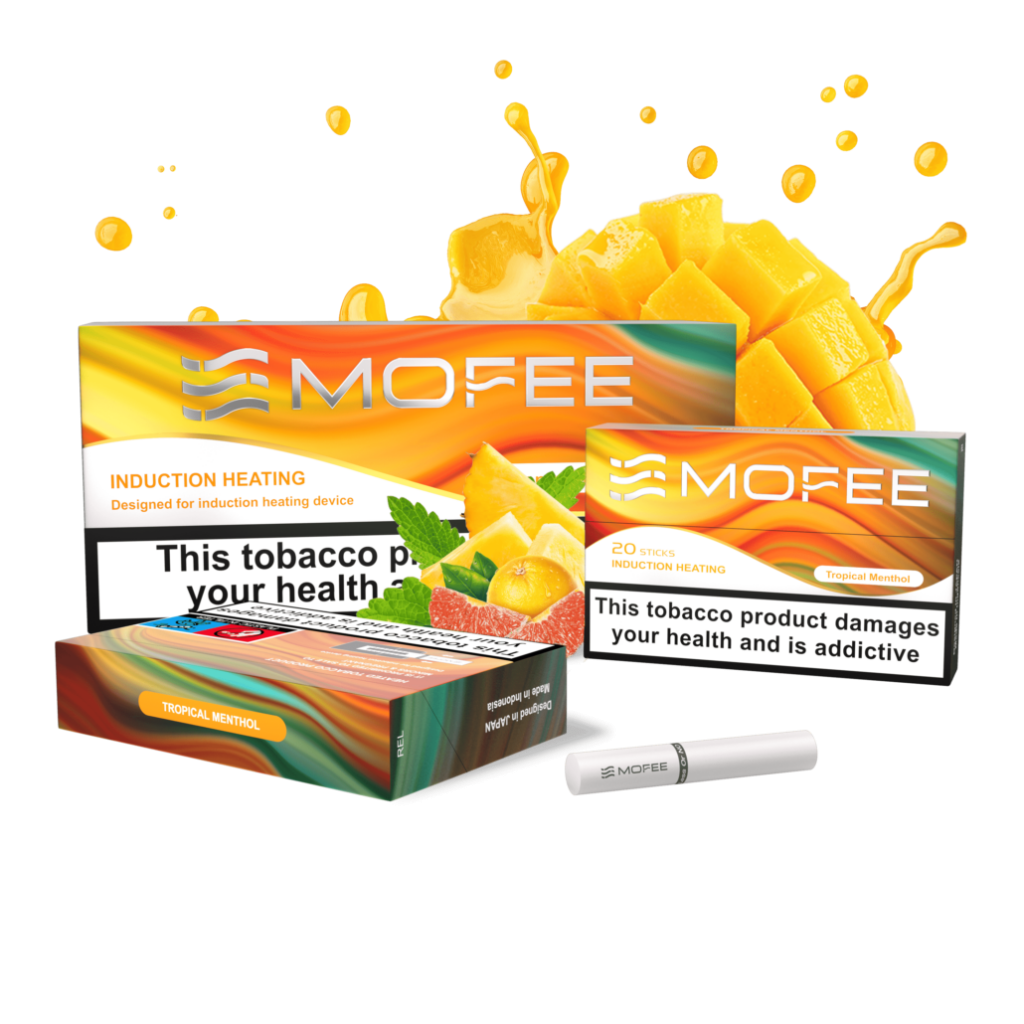 سیگار موفی تروپیکال منتول/طعم میوه های استوایی-متوسط/MOFEE TROPICAL MENTHOL
